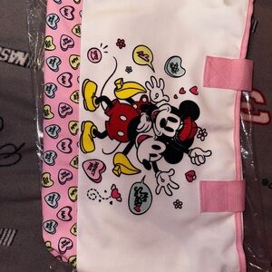 Disney Pink Mickey & Minnie Heart Print Tote Bag